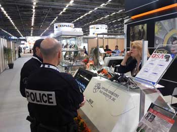 milipol Paris 2013 Police at Wasp stand 